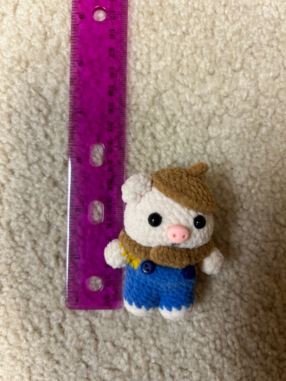 handmade piglet-shaped toys.